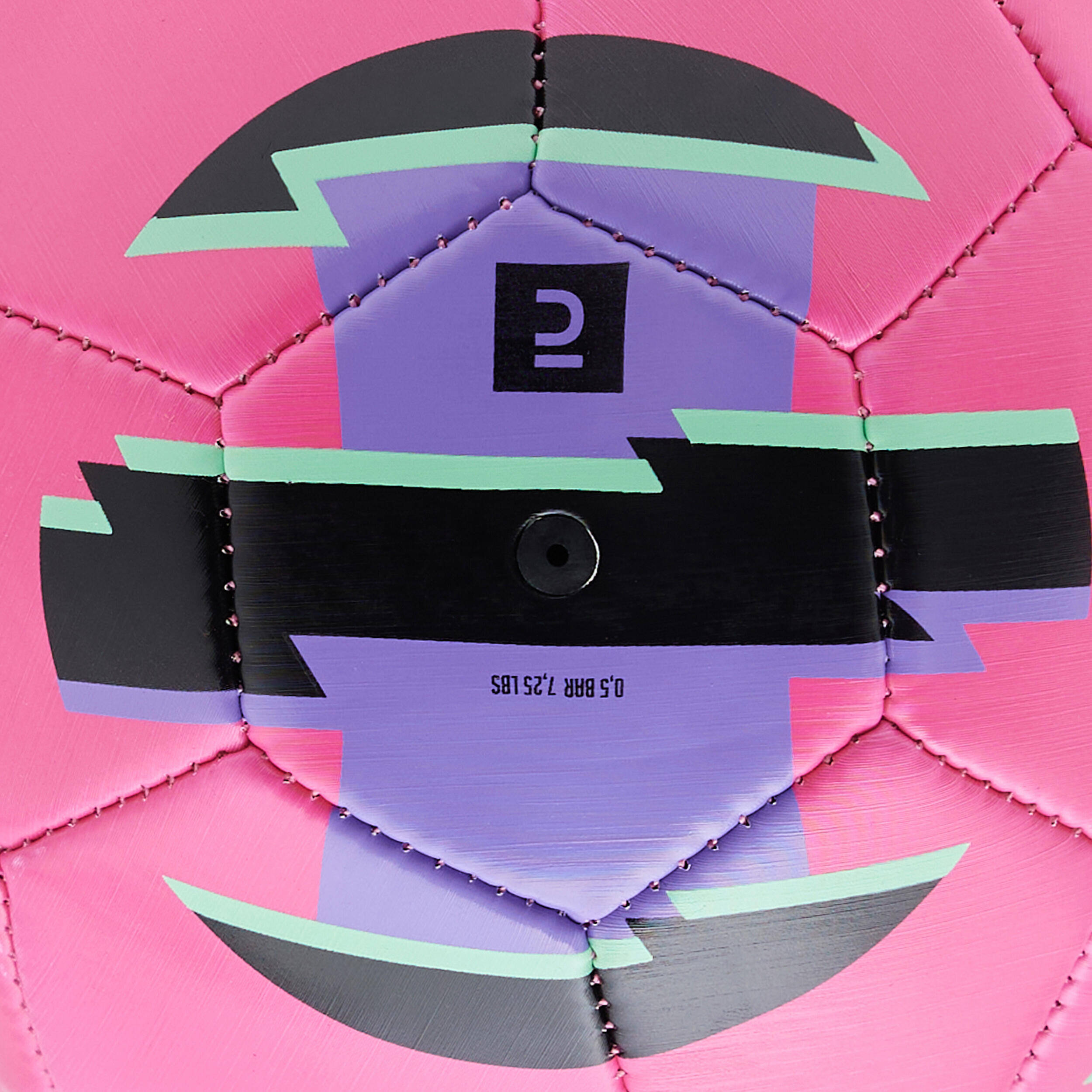 Football Mini Learning Ball Size 1 - Purple/Green -  4