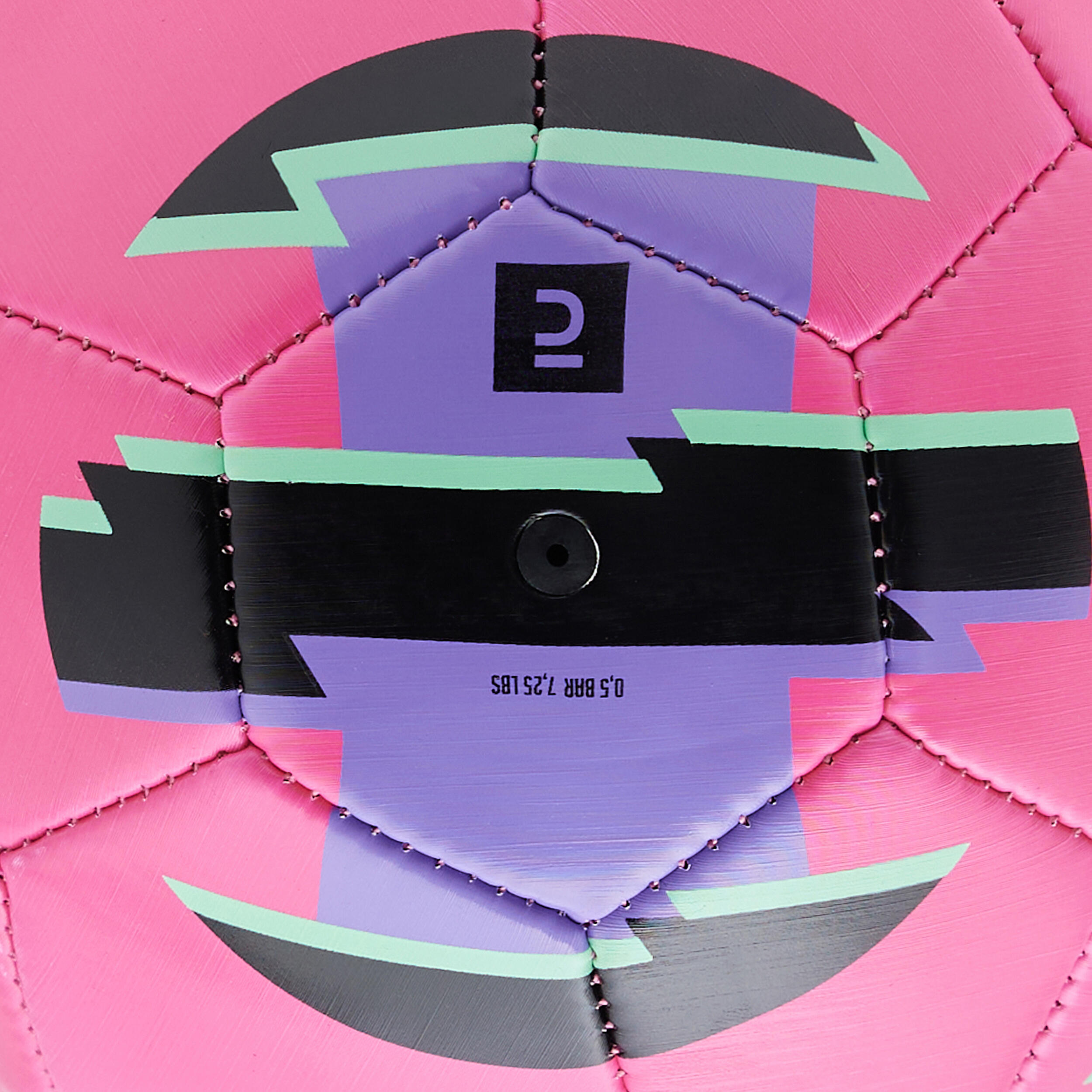 Mini Football Learning Ball Size 1 - Purple/Green 4/4