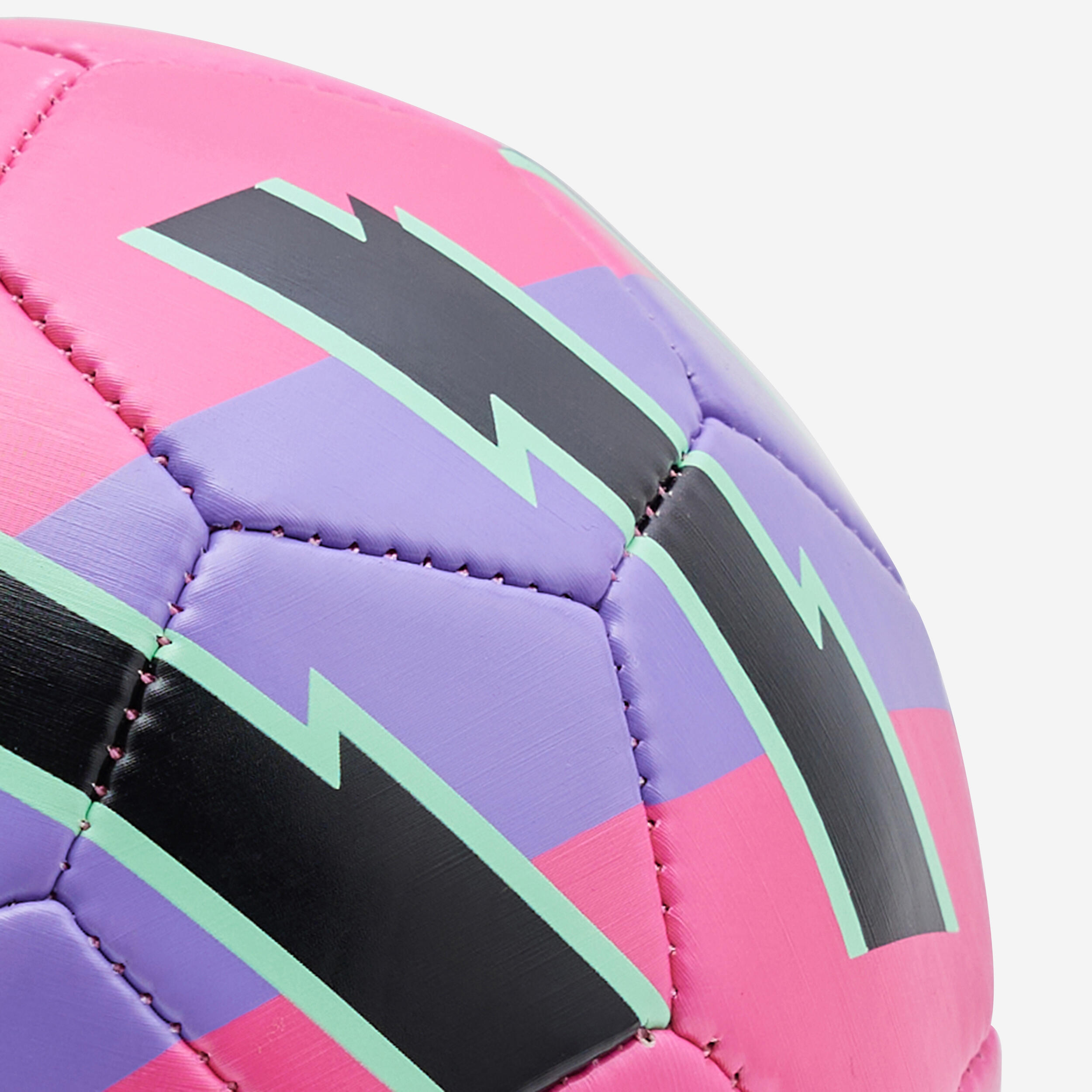 Football Mini Learning Ball Size 1 - Purple/Green