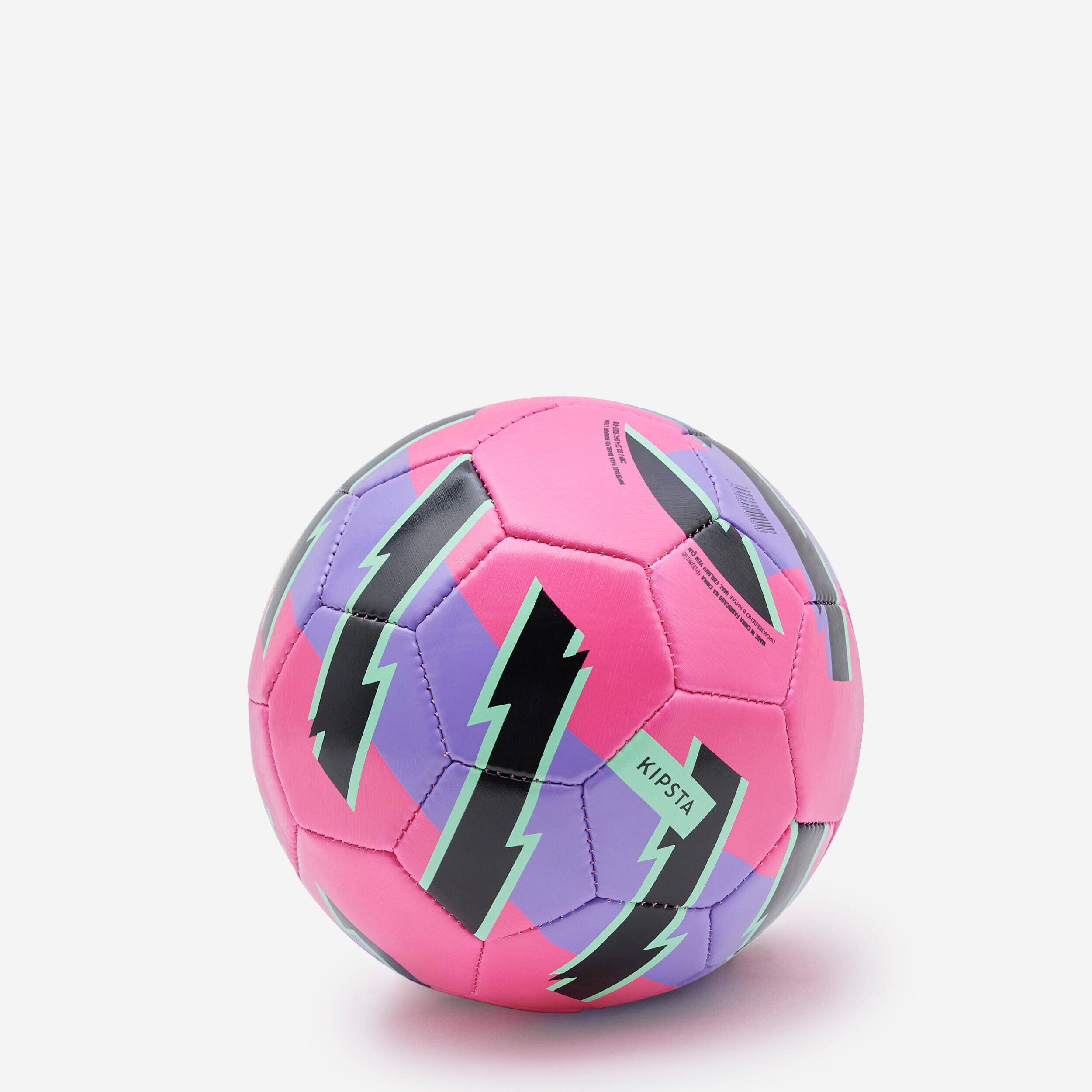 Football Mini Learning Ball Size 1 - Purple/Green -  2