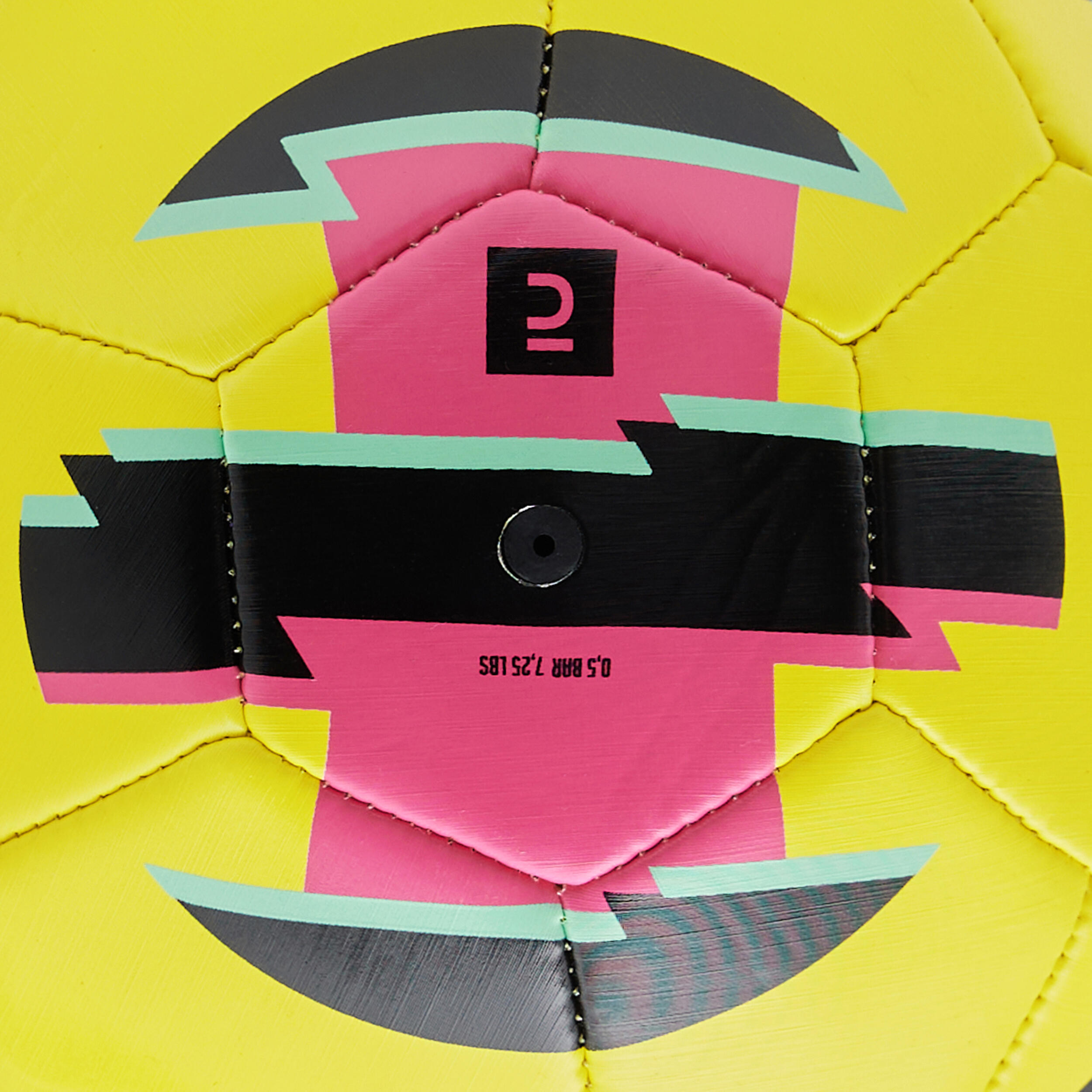 Football Mini Learning Ball Size 1 - Yellow/Pink