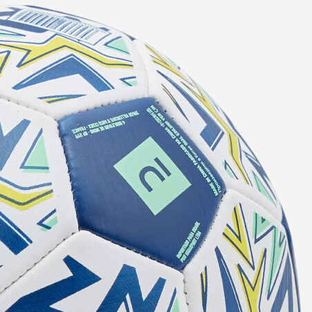 Mini Football Learning Ball Size 1 - White/Blue