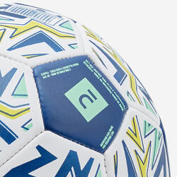 Promo Decathlon Ballon de football F100 Hybride taille 4 blanc