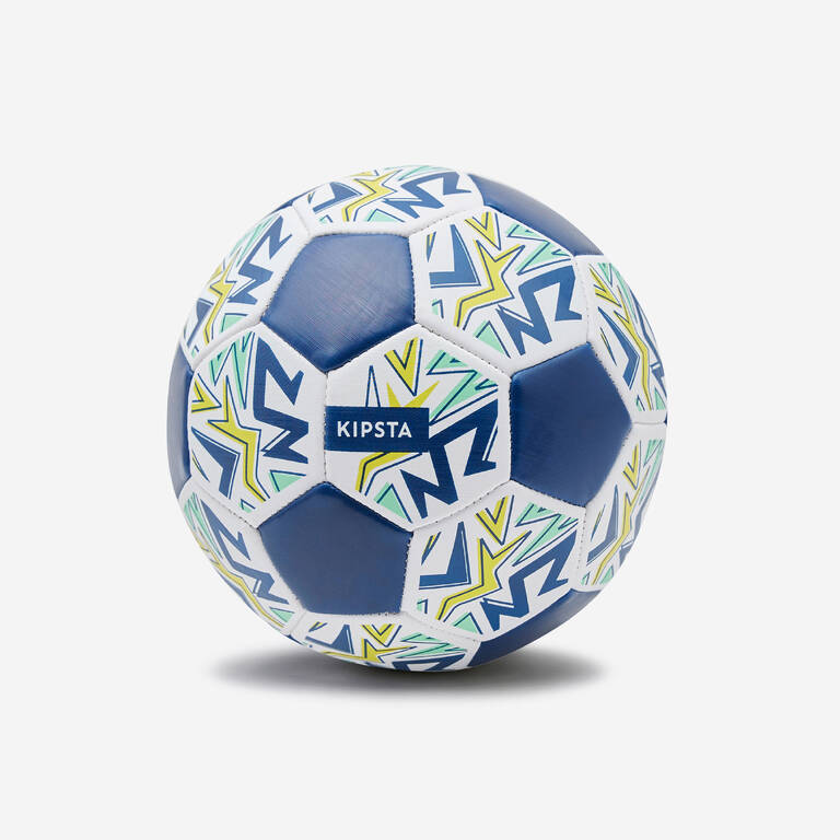 Mini Football Learning Ball Size 1 - White/Blue