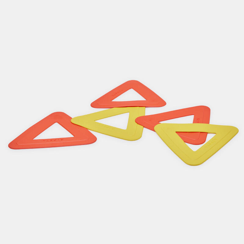 Markierungsscheibe flach 12 Stück - orange/gelb 