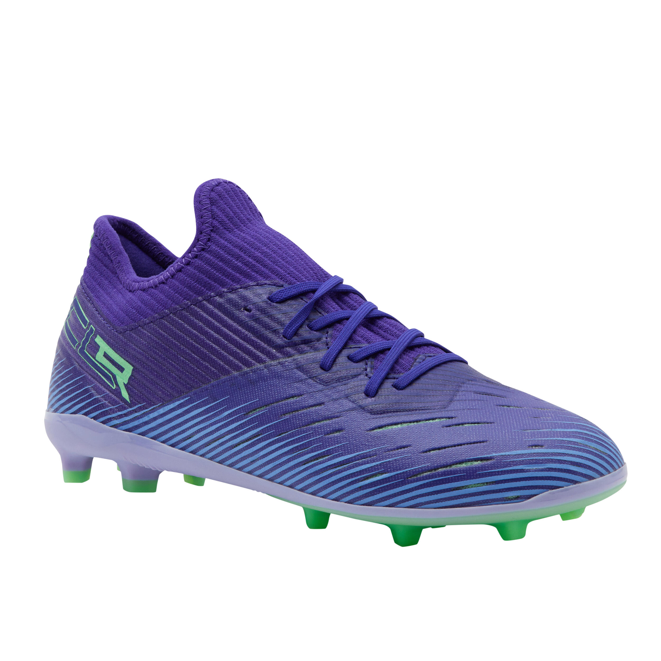 Kids' Lace-Up Football Boots CLR FG - Alpha 1/13