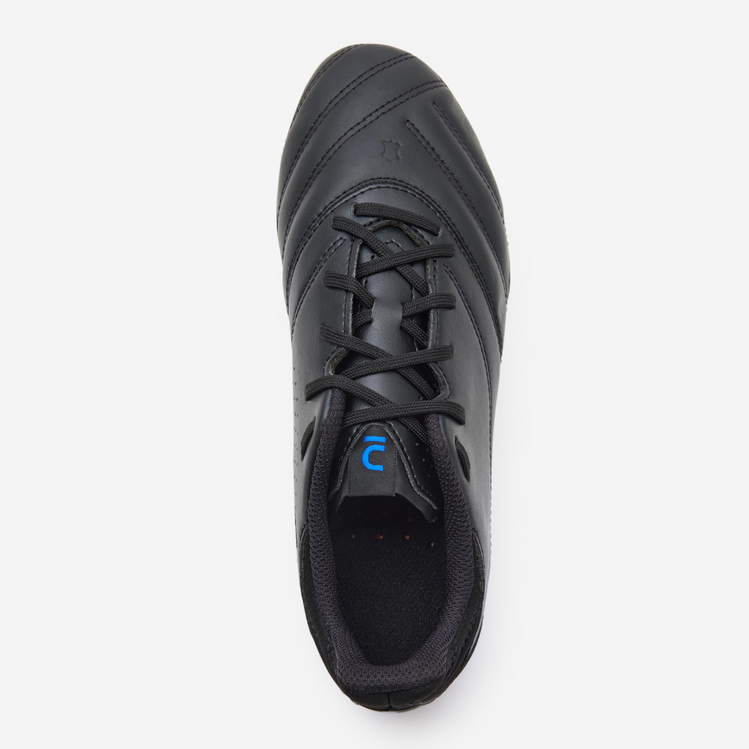 Kids' Lace-Up Leather Football Boots Viralto II FG - Black/Lightning 6/10