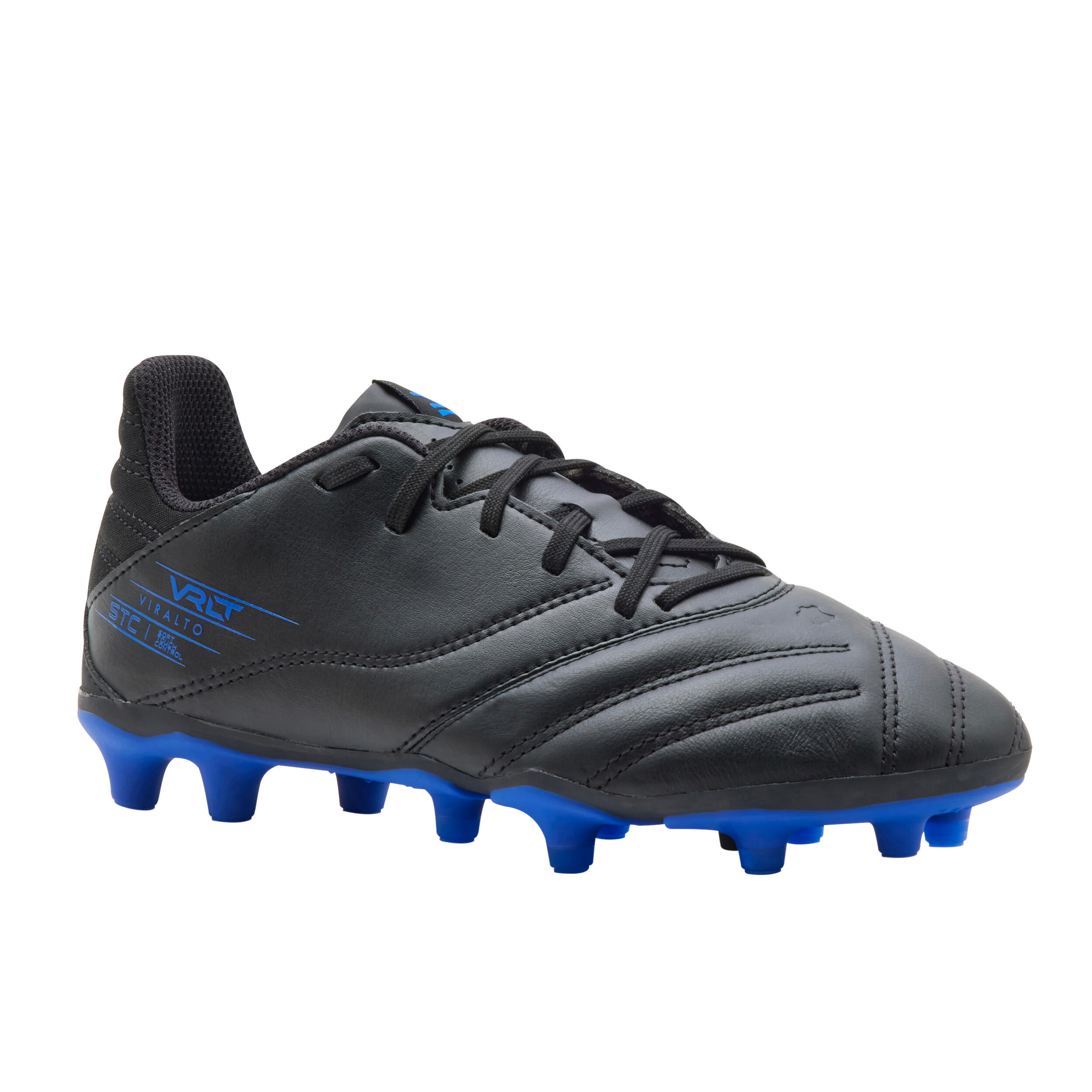 KIPSTA Kinder Fussball Nockenschuhe FG - Viralto II Leder schwarz