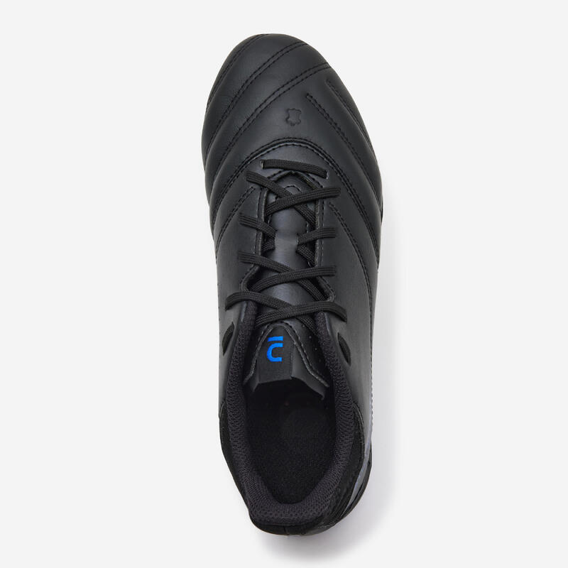 Voetbalschoenen kind Viralto II MG/AG zwart/blauw