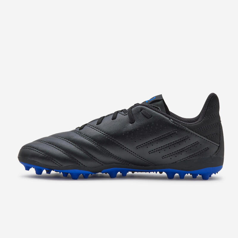 VOETBALSCHOENEN VOOR KINDEREN VIRALTO II LEER MG/AG MET VETERS ZWART/BLAUW