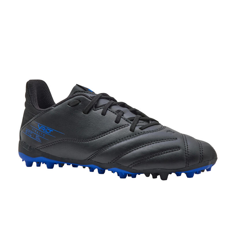 Voetbalschoenen kind Viralto II MG/AG zwart/blauw