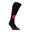 Felnőtt zokni gyeplabdázáshoz FH900, fekete, piros 