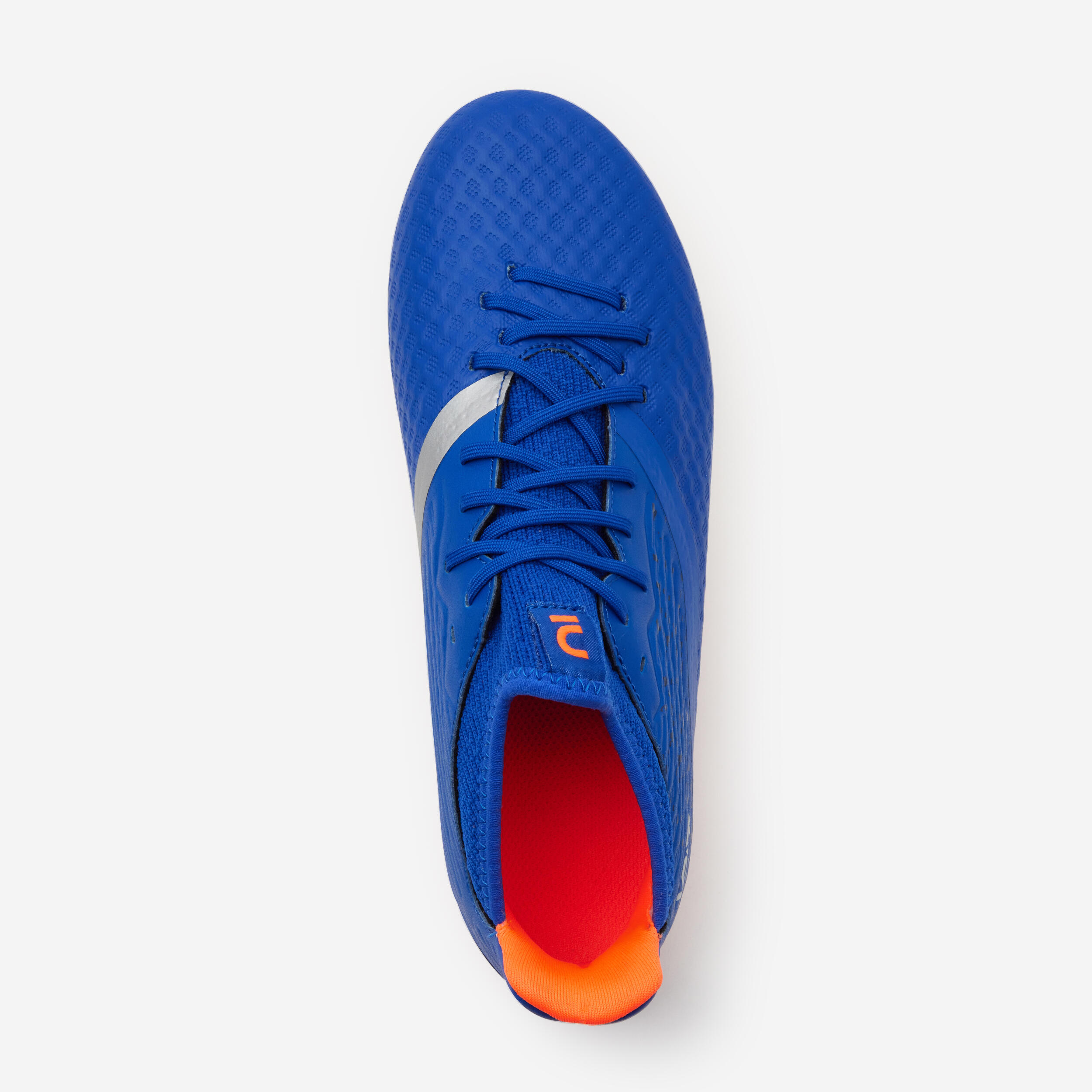 VIRALTO III FG BLUE AND ORANGE LACE-UP CHILDREN'S SOCCER BOOTS