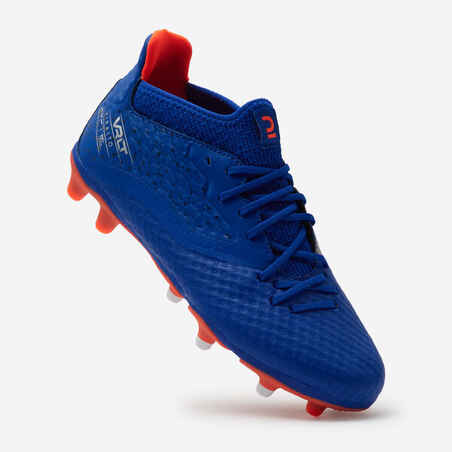 Kids' Lace-Up Football Boots Viralto III FG - Blue/Orange