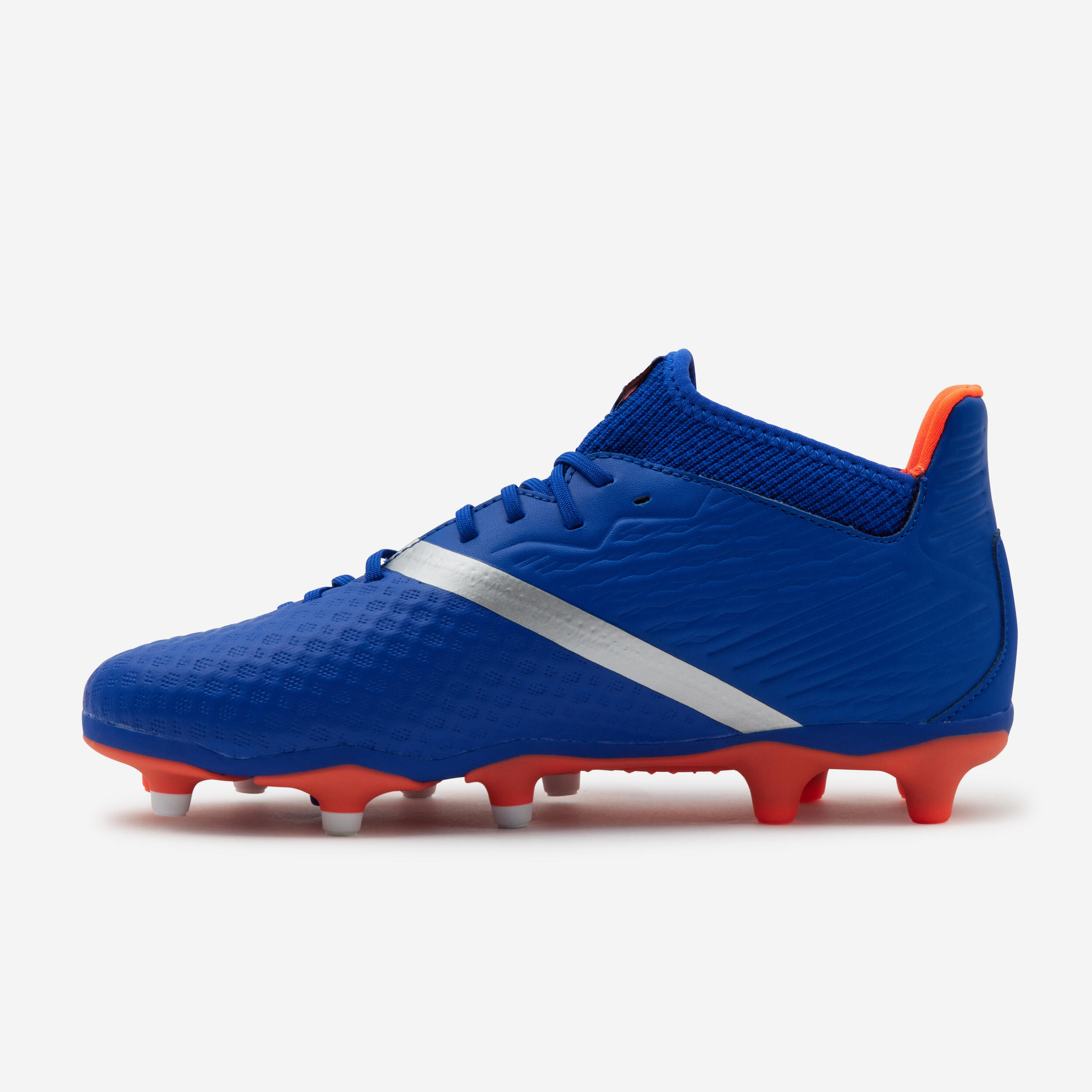 Kids' Lace-Up Football Boots Viralto III FG - Blue/Orange 2/12