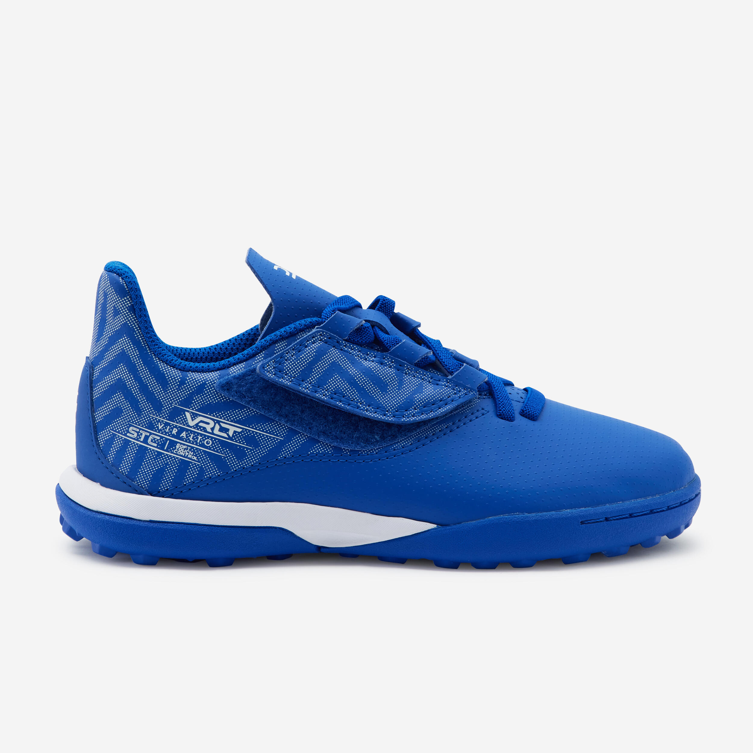 Botas de futbol multitacos Nino velcro Viralto I Easy TF Nebula Decathlon