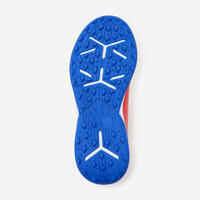 נעלי כדורגל לילדים עם סקוץ', דגם Viralto I Easy Turf - כתום/ כחול