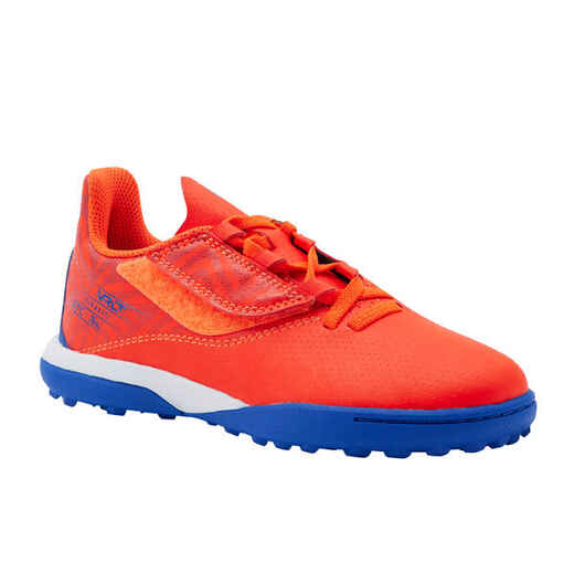 
      Kids' Rip-Tab Football Boots Viralto I Easy Turf - Orange/Blue
  