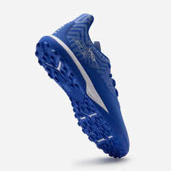 Παιδικά παπούτσια ποδοσφαίρου με κορδόνια Viralto I για γρασίδι TF - Μπλε/Λευκό
