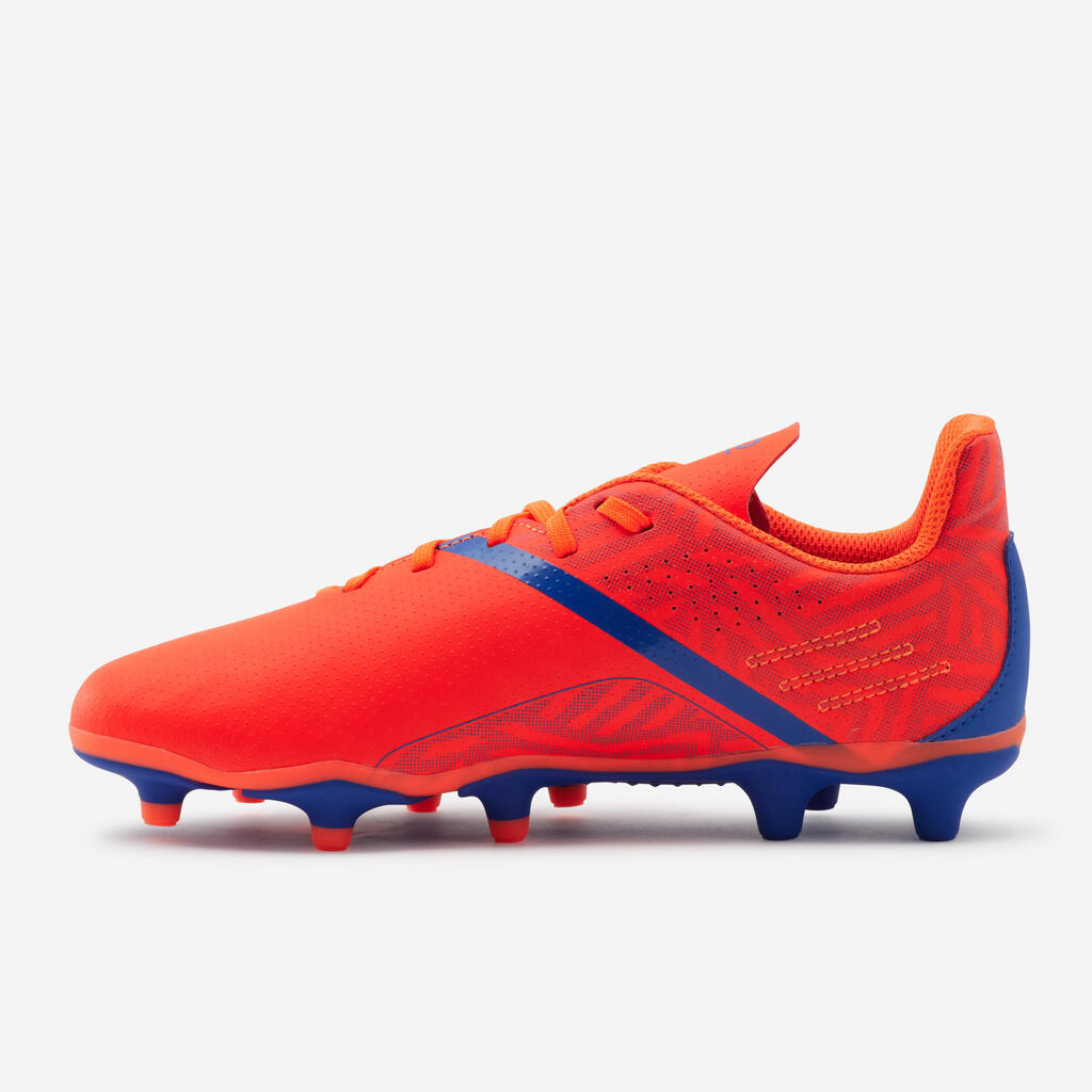 Kids' Lace-Up Football Boots Viralto I FG - Nebula