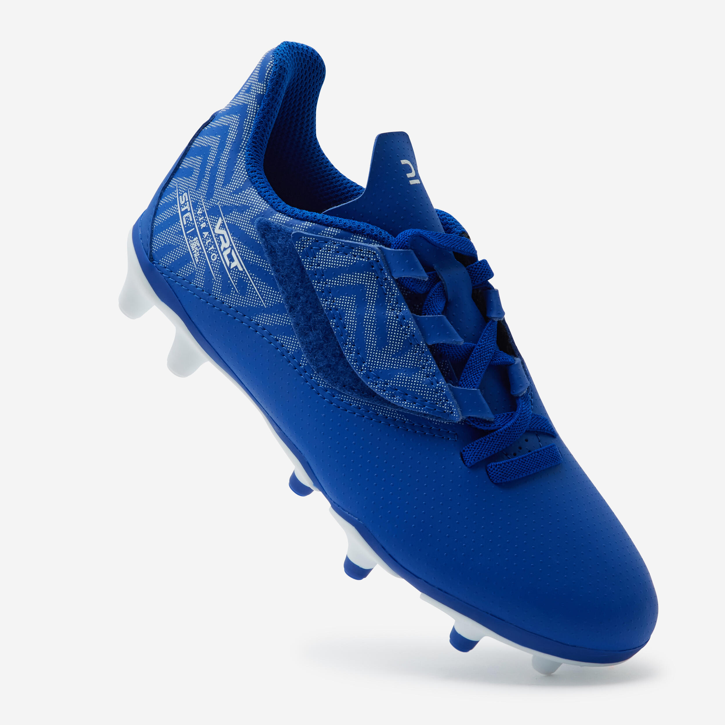Kids' Rip-Tab Football Boots Viralto I Easy FG - Blue/White 3/7