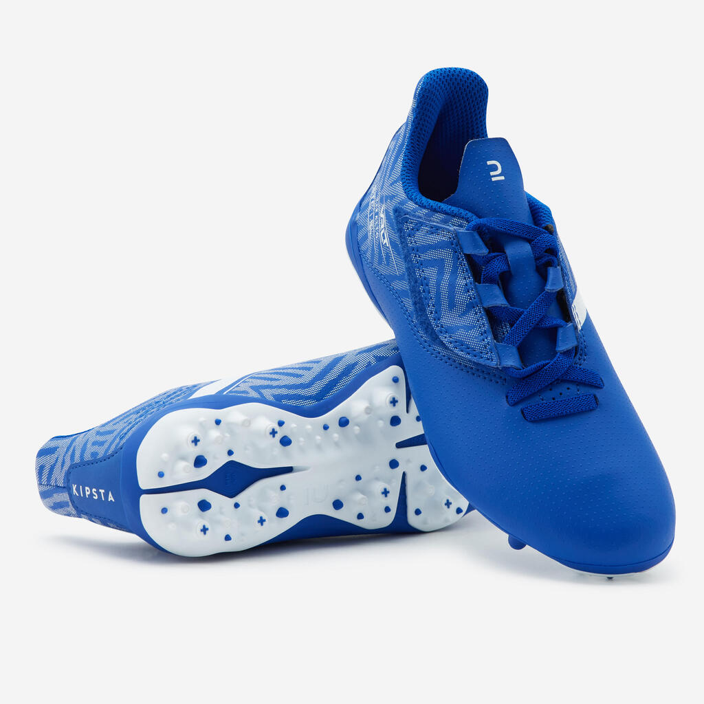 Παιδικά ποδοσφαιρικά παπούτσια με σκρατς Viralto I Easy MG/AG - Μπλε/Λευκό