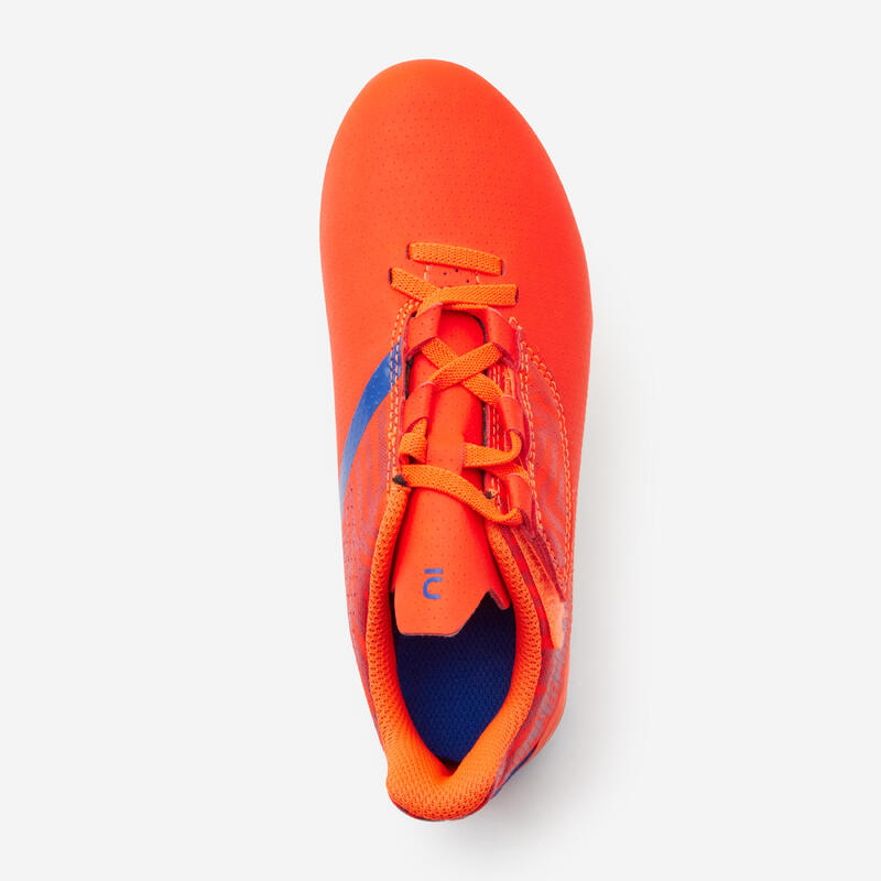 BOTAS DE FÚTBOL NIÑO TIRA AUTOADHERENTE VIRALTO I EASY MG/AG NARANJA Y AZUL