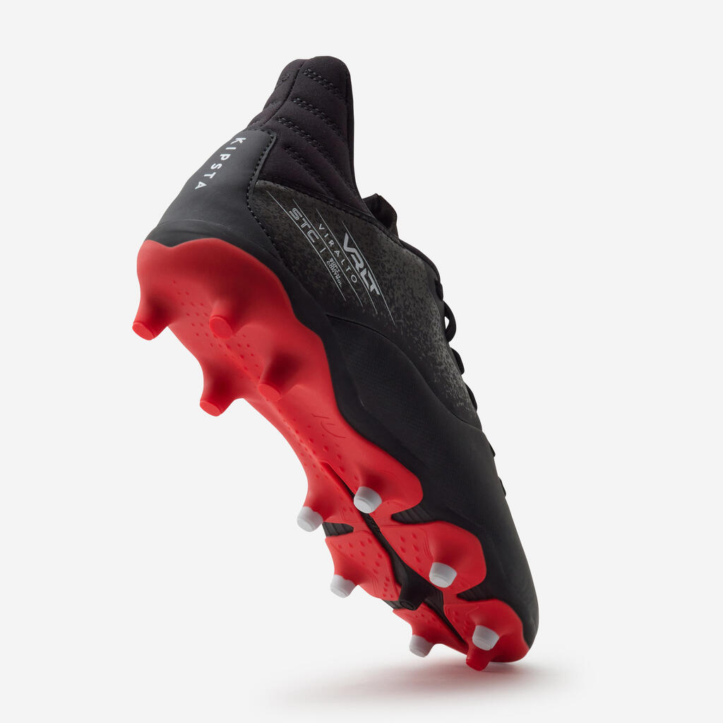 CHAUSSURES DE FOOTBALL VIRALTO I FG NOIR ET ROUGE