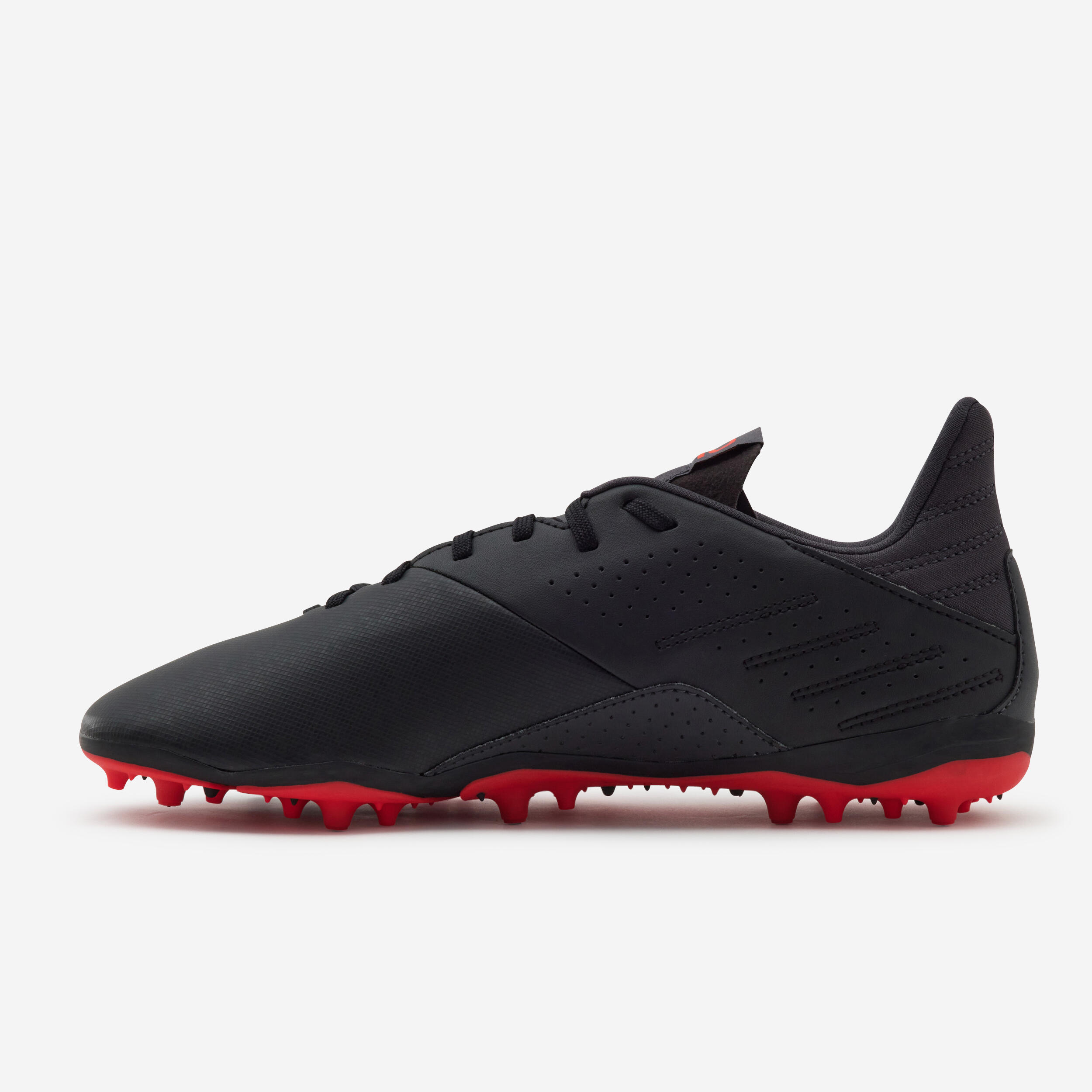 Mens Football Shoes Viralto I MG AG Black Red