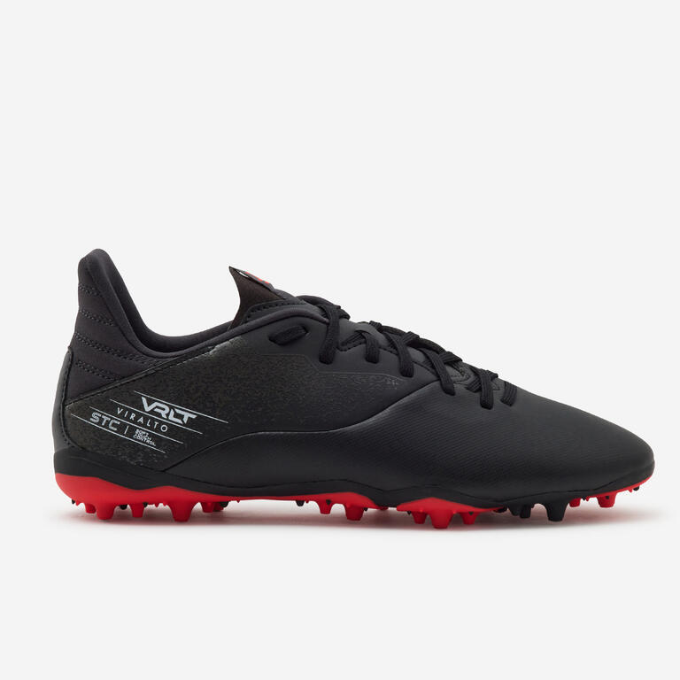 Mens Viralto I MG AG Black Red Football Shoes - Image 12