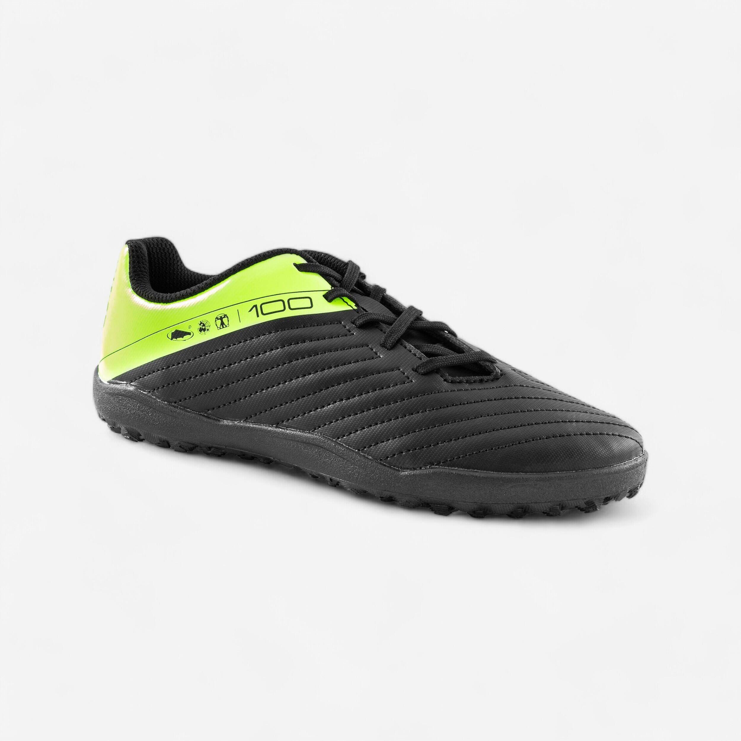 Kids Football Shoes for Turf Agility 100 - Black and Yellow -  3