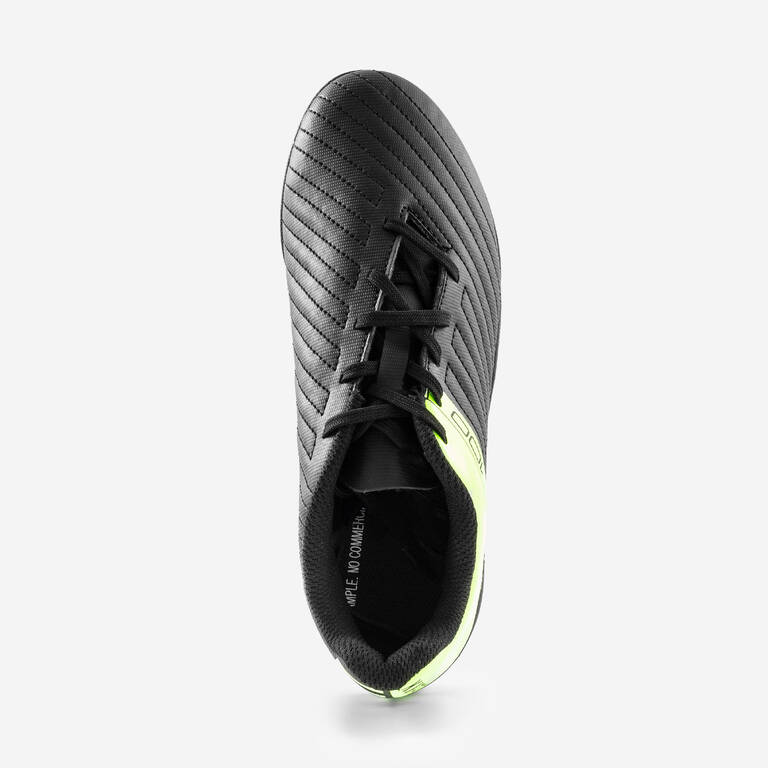 Sepatu Bola Lapangan Keras Anak Agility 100 HG - Hitam/Kuning