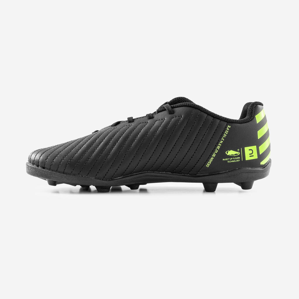 Hard Ground Football Boots Agility 100 - Black/Yellow