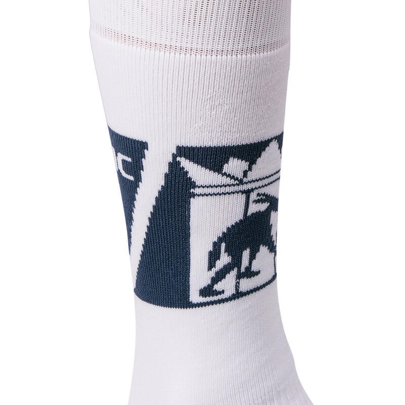 Chaussettes de hockey sur gazon enfant et adulte FH500 La Louvière Blanc