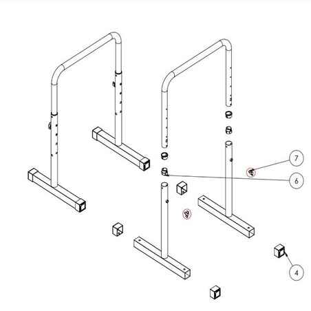 Set of 2 Tightening Screws TS100