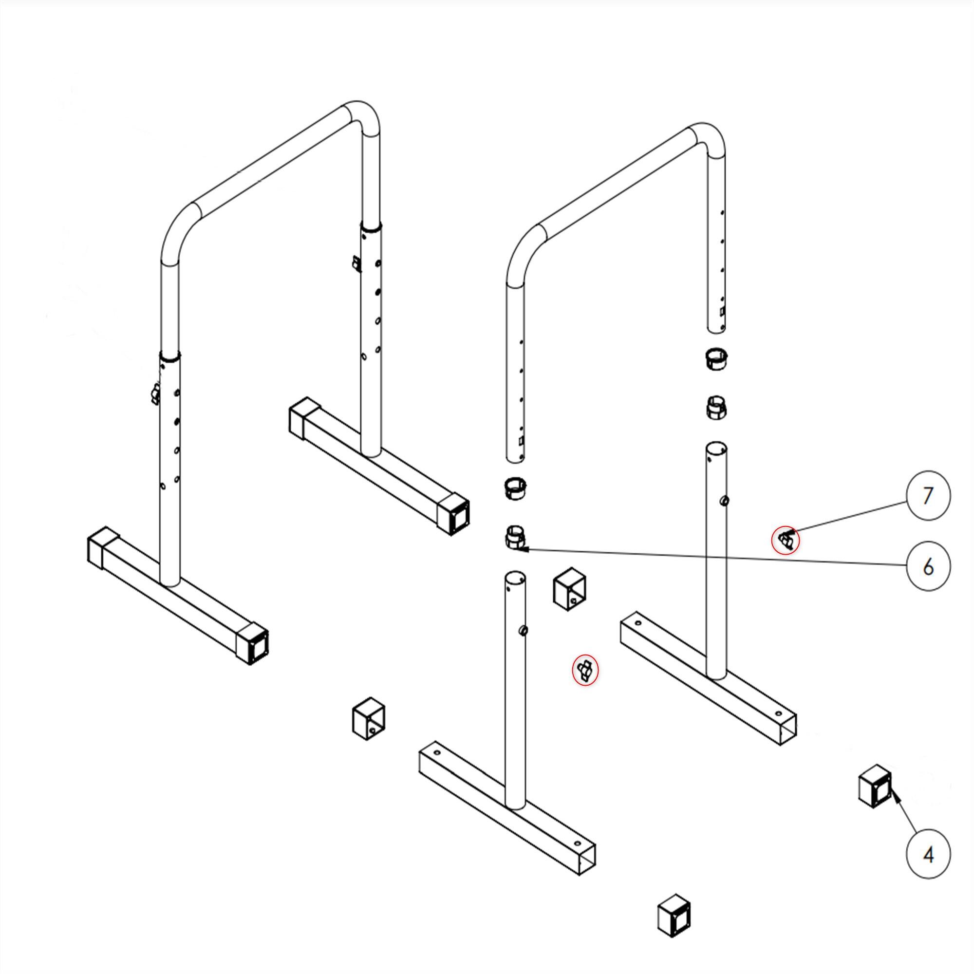 TS 100 - CLAMPING SCREWS X2