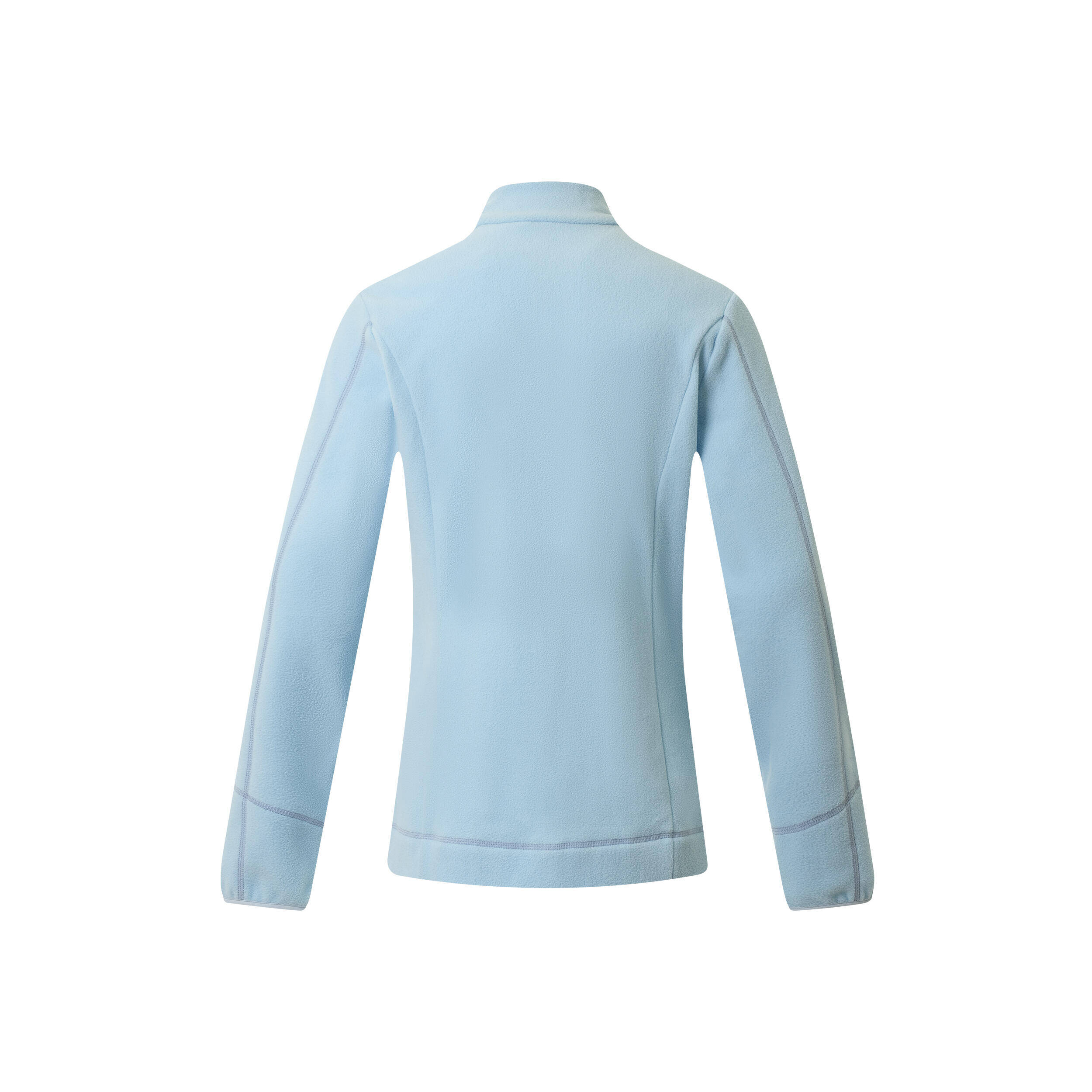Women’s mountain hiking fleece jacket, MH100 Full Zip - Blue -  4