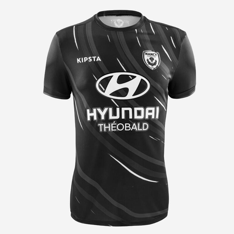 Maillot officiel de l'AS Nancy Lorraine 22/23 3eme adulte noir, gris et blanc