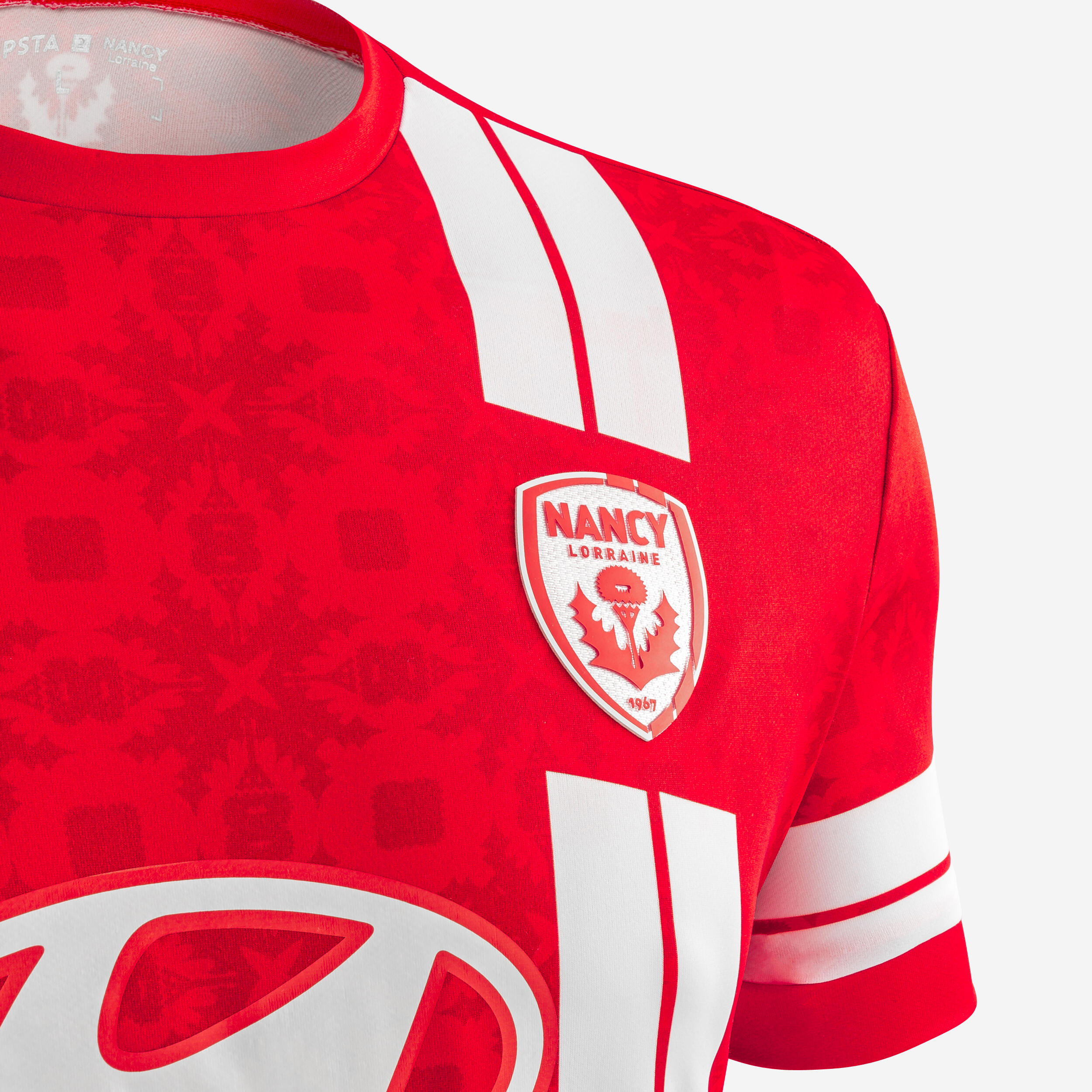 Écharpe Officielle AS Monaco - Mixte Adulte Rouge/blanc | 95% Acrylique, 5% élasthanne, Logo Club
