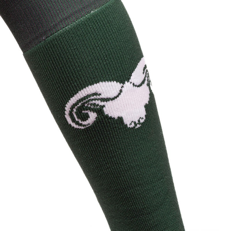 Stutzen Socken Feldhockey FH500 Verviers Damen/Herren grün