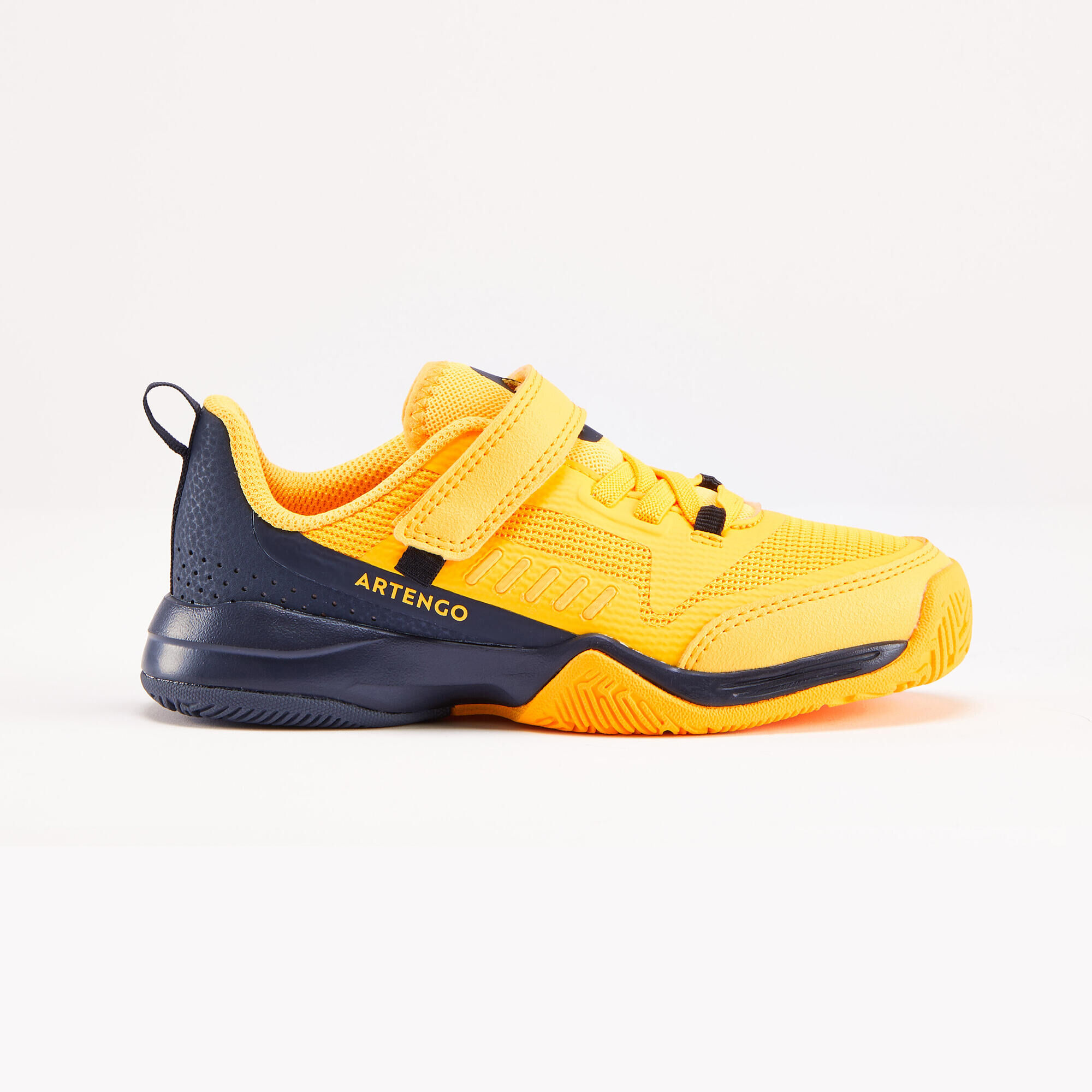 ARTENGO Kids' Rip-Tab Tennis Shoes TS500 Fast KD - Sunfire