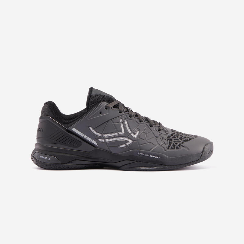 CHAUSSURES DE TENNIS HOMME MULTICOURT - ARTENGO STRONG Pro Gris Noir