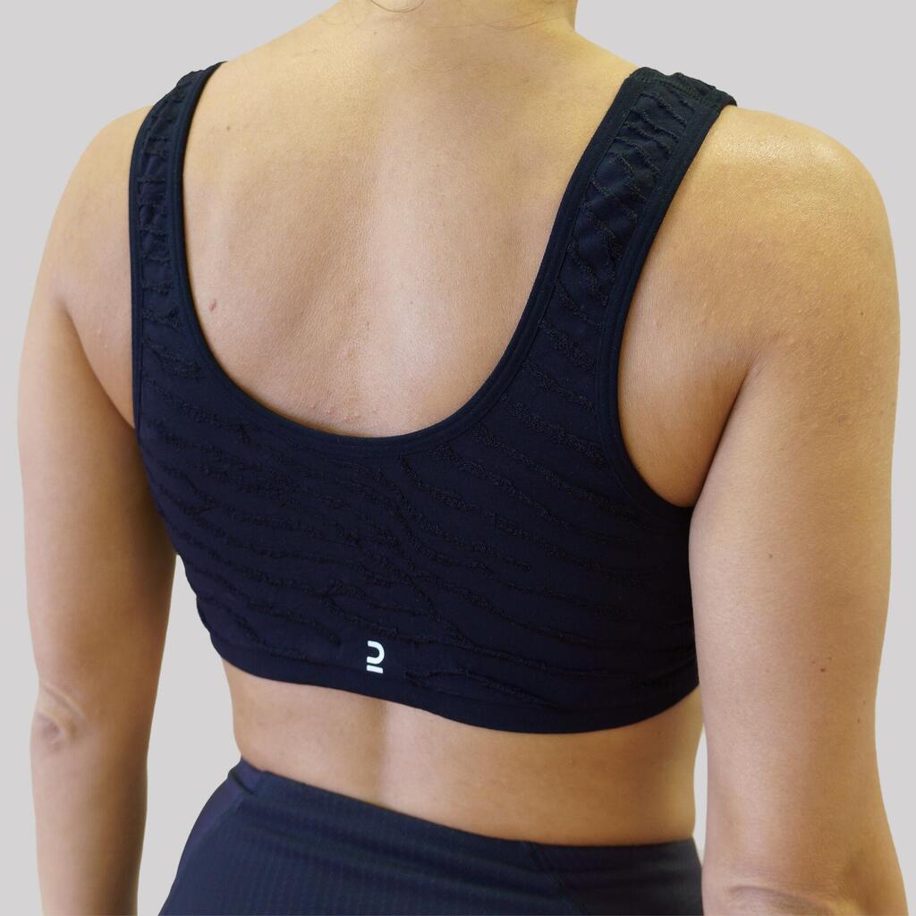 Front Fastening Sports Bra - White