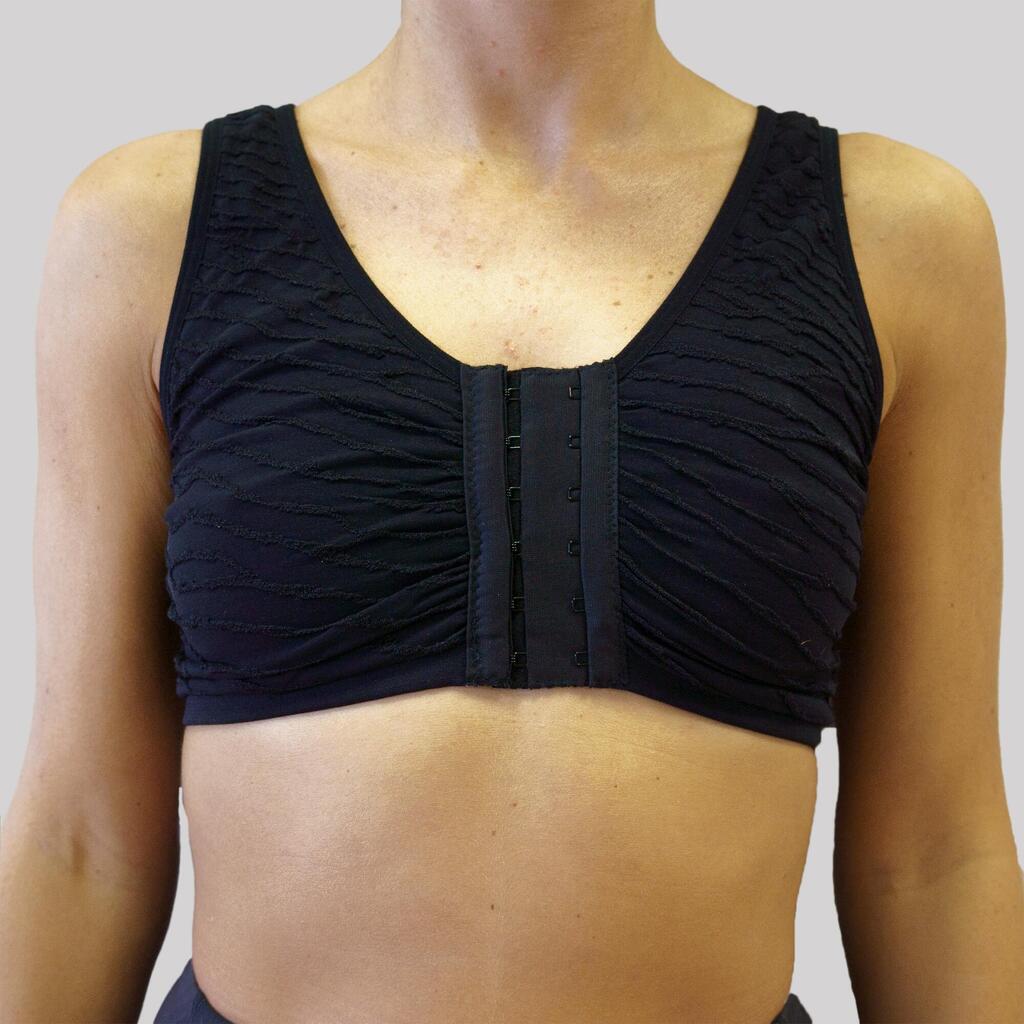 Front Fastening Sports Bra - White