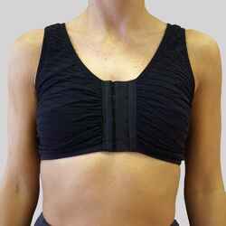 Front Fastening Sports Bra - Black