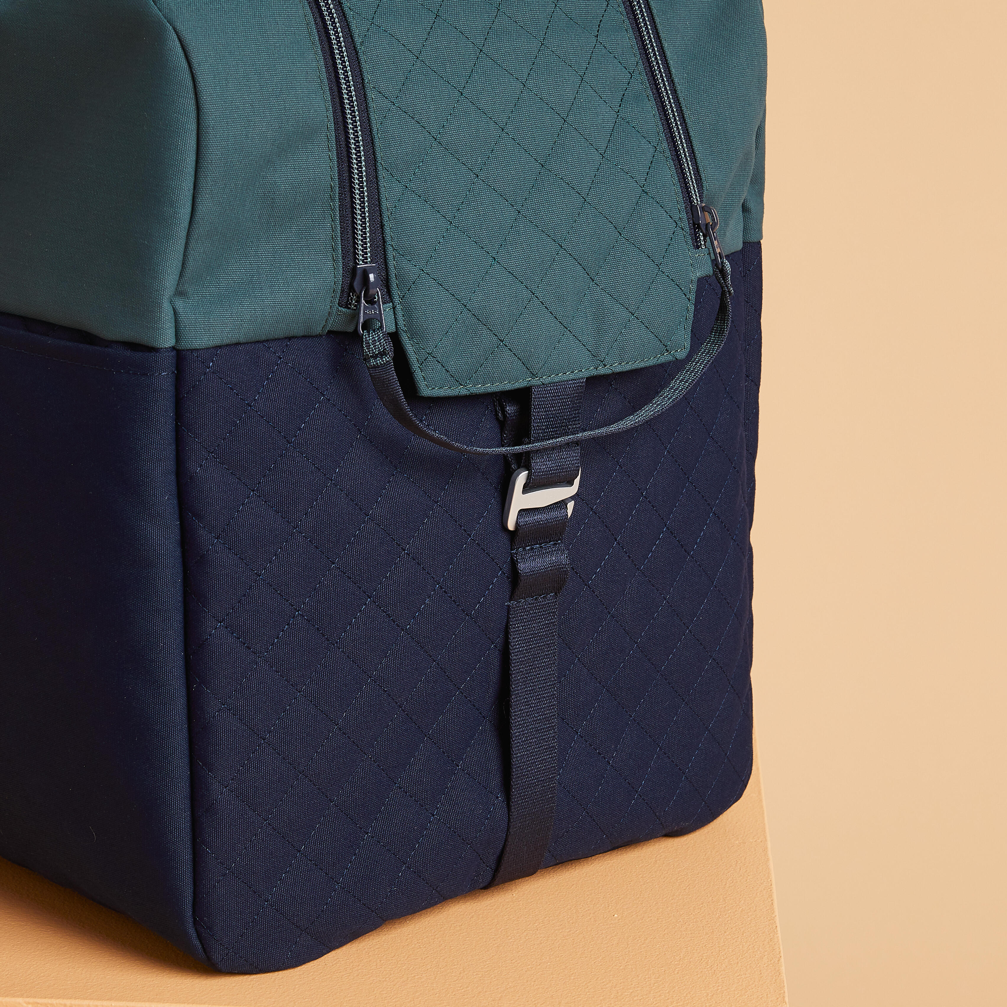 Horse Riding Equipment Duffle Bag 65 L - Green/Blue - FOUGANZA