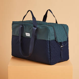 Horse Riding Equipment Duffle Bag 65 L - Green/Blue
