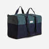 Sporta soma jāšanas aprīkojuma pārnēsāšanai, 65 l, zaļa, zila