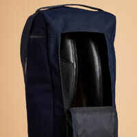 Adult and Kids' Horse Riding Boot Bag - Green/Blue