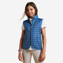 Bodywarmer voor ruitersport kinderen 100 blauw